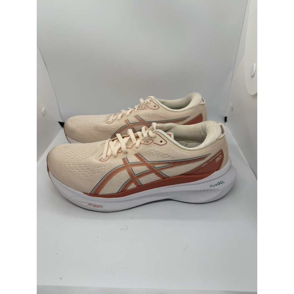 Asics Womens Gel Kayano 30 1012B357 Beige & Rose Running Shoes Sneakers Sz 10.5